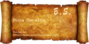 Buza Sarolta névjegykártya